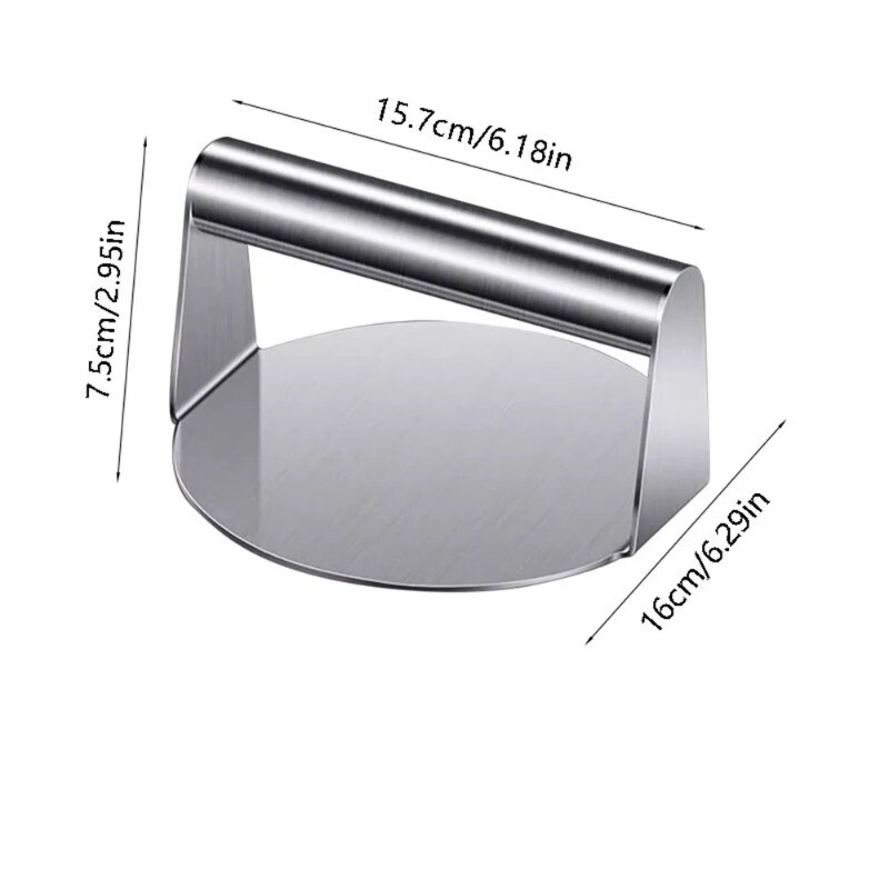 430 Stainless Steel Hamburger Meat Press Circular Square Hamburger Meat Press gallery