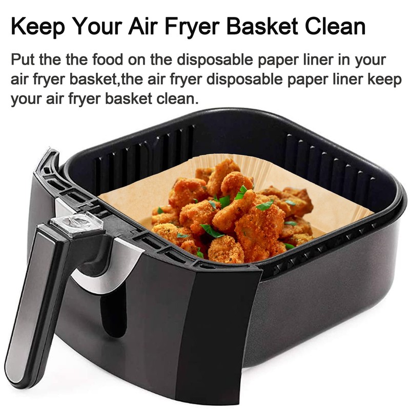 7.9 inch Air Fryer Disposable Paper Liner for Instant inches, Brown gallery