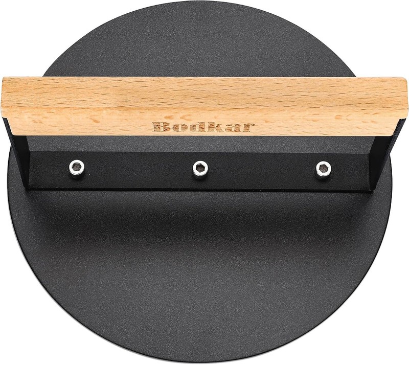 Sleek 6-Inch Grill Press for Perfectly Smashed Burgers - A Grilling Delight gallery