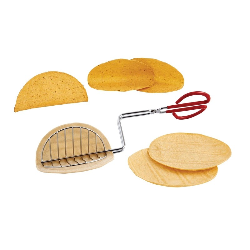 Taco Shell Maker Press â€“ Crispy Fried Taco Mold Deep Fryer Kitchen Tool Gadget gallery