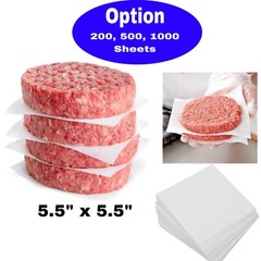 Square Parchment Patty Paper Non-stick Waxed Hamburger Sheets 5.5″ x 5.5″