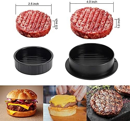 3-in-1 Burger Press Patty Maker Nonstick Stuffed Slider Mold w/100 Papers gallery