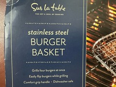SUR LA TABLE 🔥BURGER STAINLESS STEEL GRILL 4 BURGERS 🍔 AT ONCE
