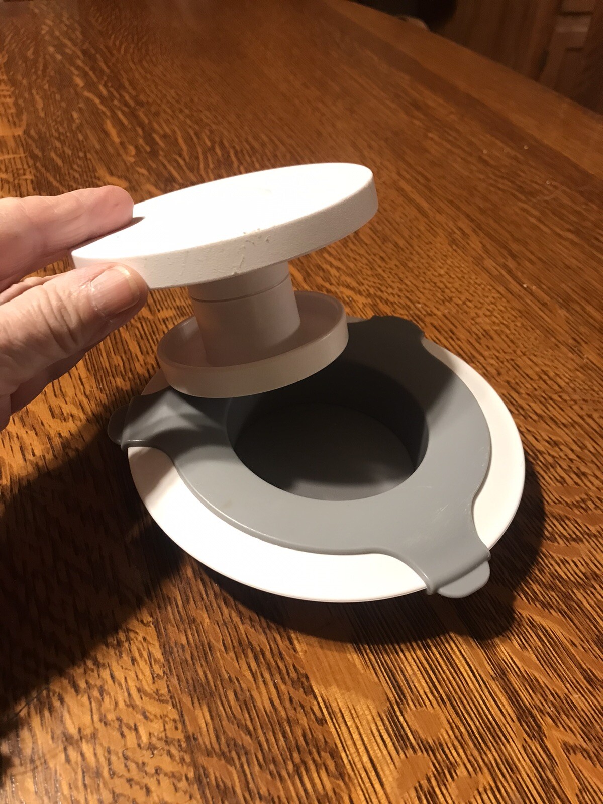 PAMPERED CHEF Burger Slider Press Hamburger Sausage Maker 3 Piece Set EUC gallery