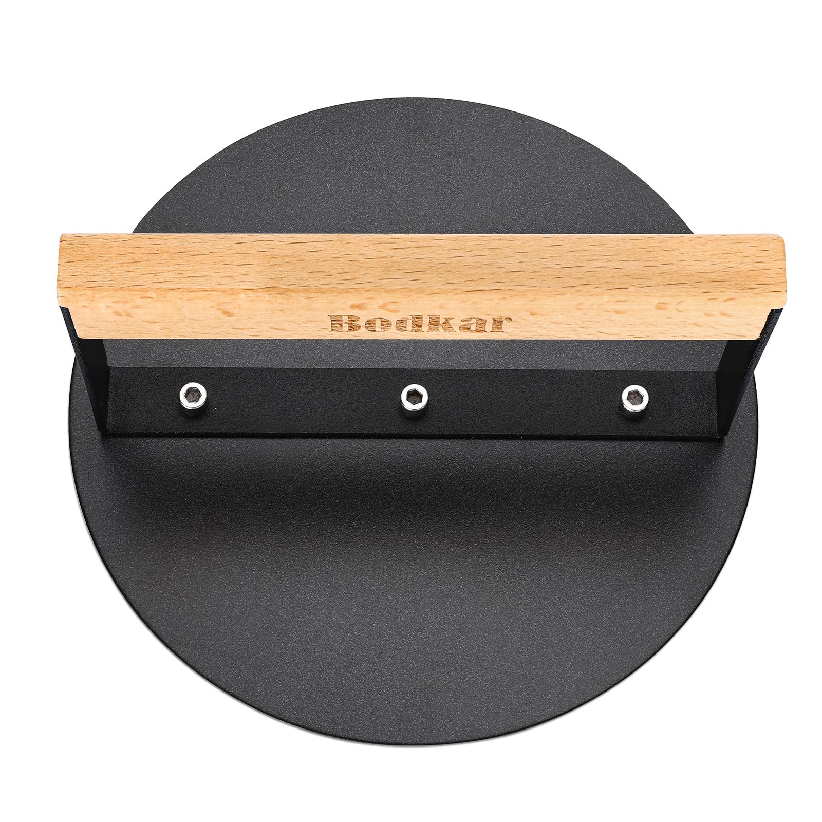 bodkar Smash Burger Press 6 inch, Round Smasher Grill #1 Round, Black gallery