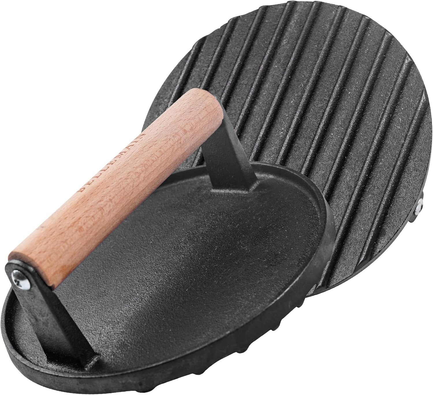 Heavy Duty Cast Iron Smash Burger Press 7" round Grill Press for Cooking Burgers gallery