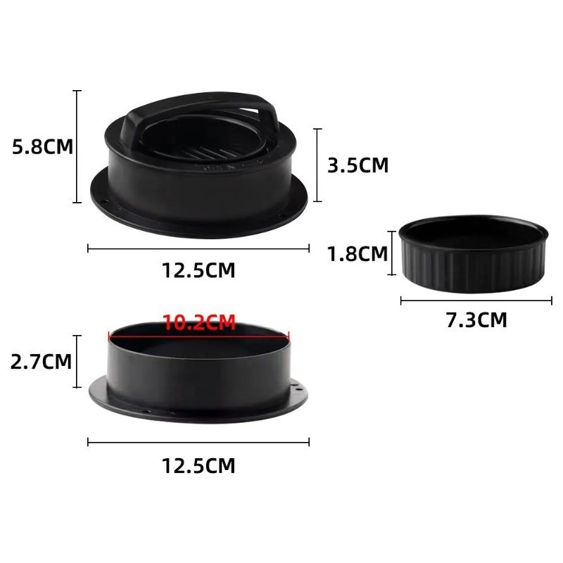 3n1 Hamburger Press Patty Maker, Burger Press, Non-Stick Meat Beef Veggie 1pcs gallery