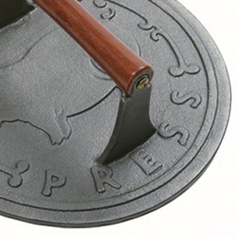Norpro Round Cast Iron Bacon, Steak, and Burger Press, 8.75-Inch gallery