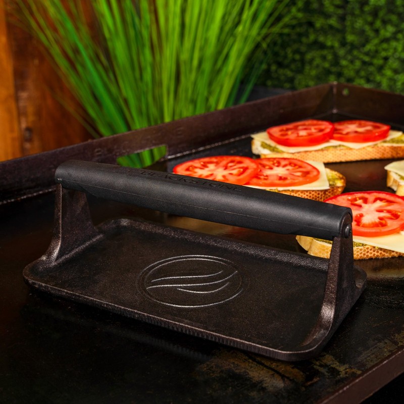 Blackstone 5553 PreSeasoned Cast Iron Griddle Press Medium Heavy DutyMeat, Bu... gallery