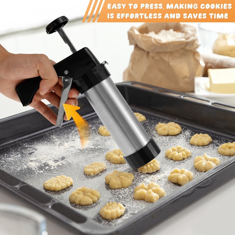 Churro Maker Machine, 3-in-1 Stainless Steel Churro Gun Kit - 16 Discs&8 Tips... gallery