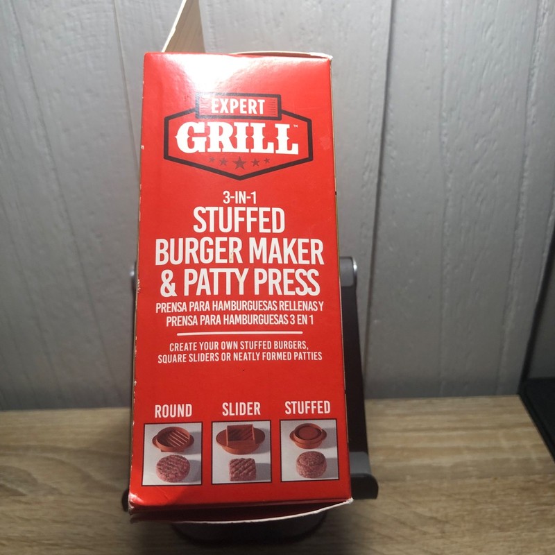 NEW Expert Grill 3-in-1 Stuffed Burger Maker & Patty Press – Round – USA Made gallery