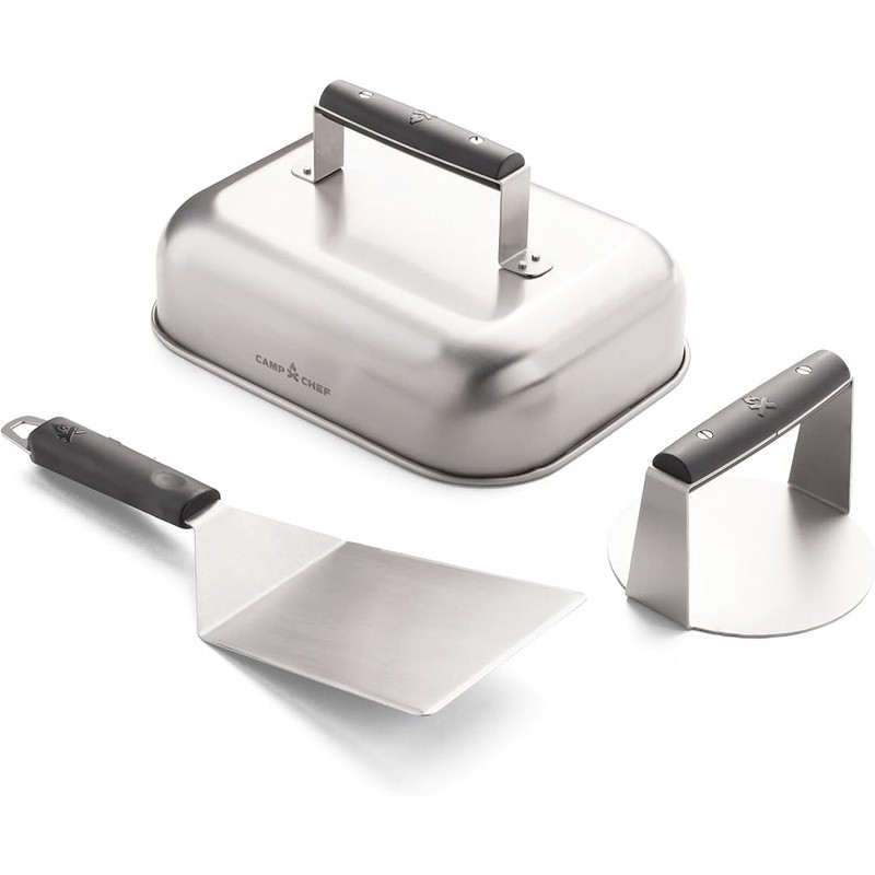 Smashed Burger Kit W/ Spatula Burger Press Melting Dome Grilling Accessories New gallery