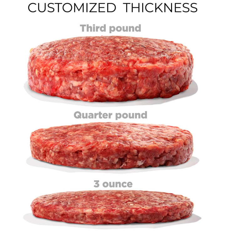 Burger Press Patty Maker Adjustable Thickness (1/4 lb to 3/4 lb) with Ejector... gallery