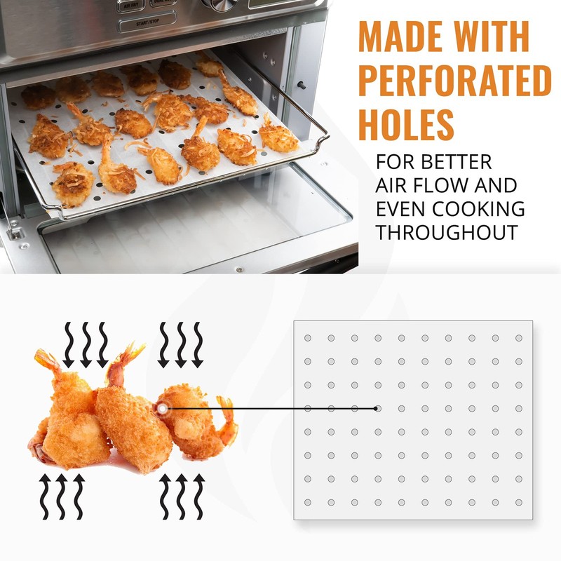 Parchment Paper Sheets for Toaster Oven Air Fryer 10 x 12 Compatible 10 x 12 gallery