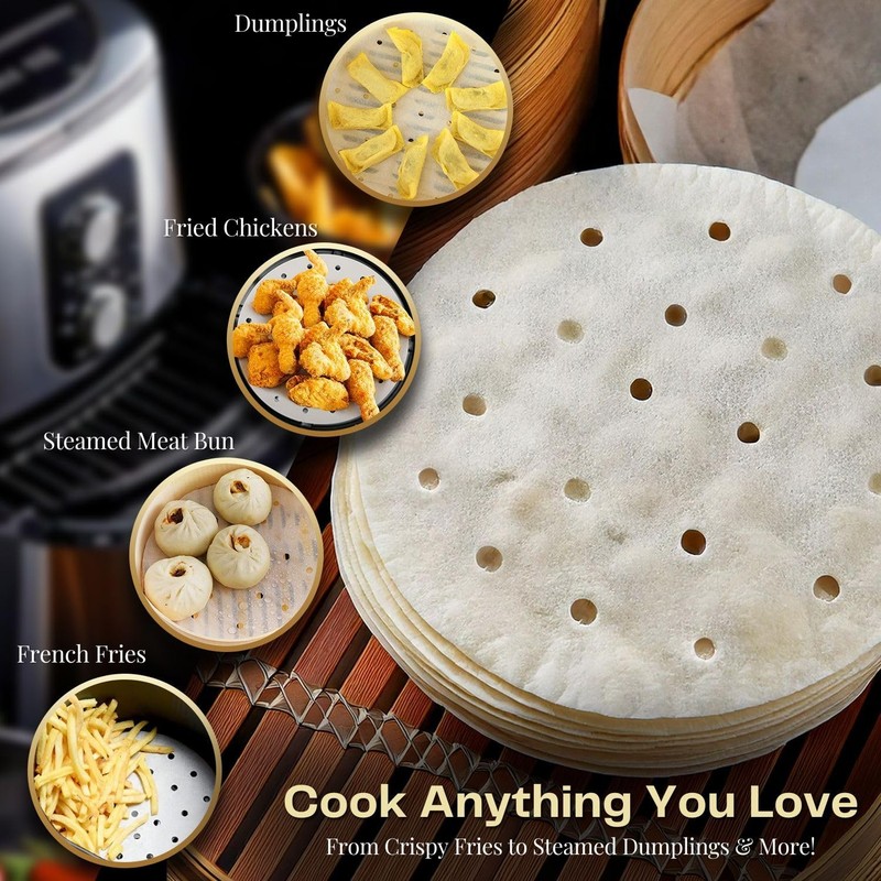 Flexzion 9 Inch 9 (100 Sheet), Suitable for 5.3/ 5.8 Qt Air Fryer gallery