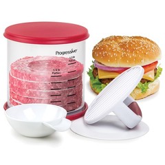 Perfect Burger Press Set Press Store Up To 6 Burgers Non-Skid Base