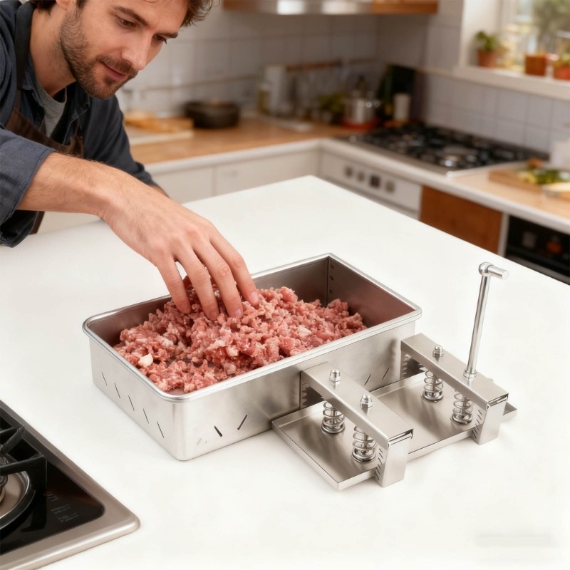 Commercial Stainless Steels Mold 1kg Detachable Base Practical Patty Press gallery
