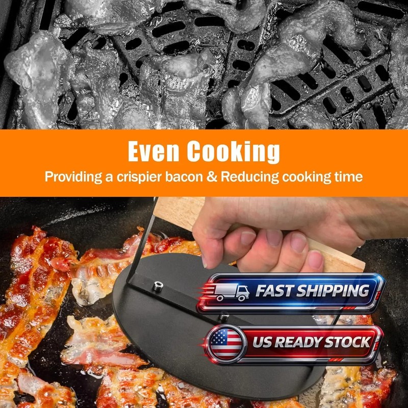 Kitchen Tools Heavy Duty Cast Iron Grill Press Burger Press Bacon Press Barbecue gallery