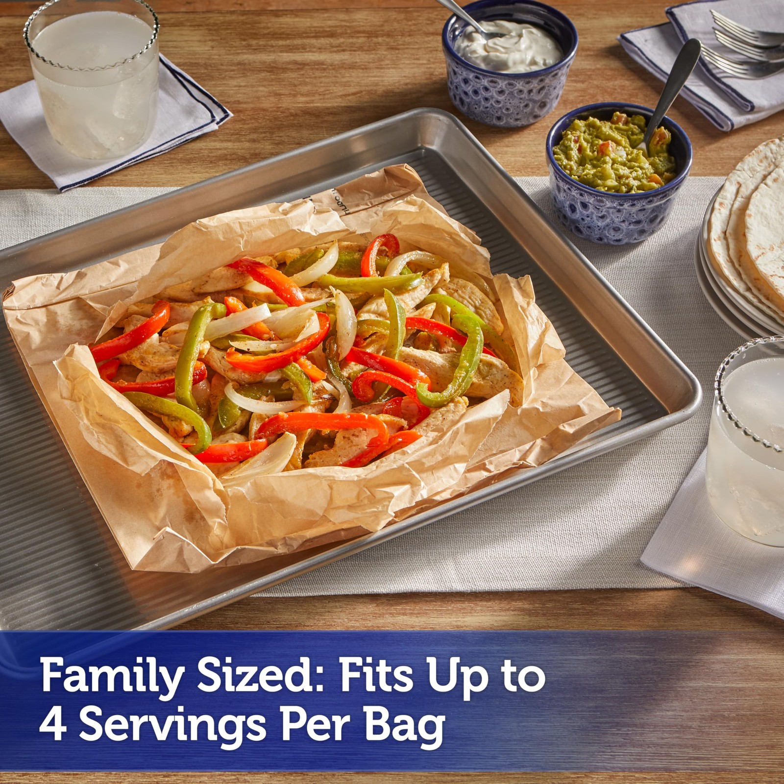 Reynolds Kitchens Parchment Cooking Bags, Family Size, 5 Count, Brown gallery