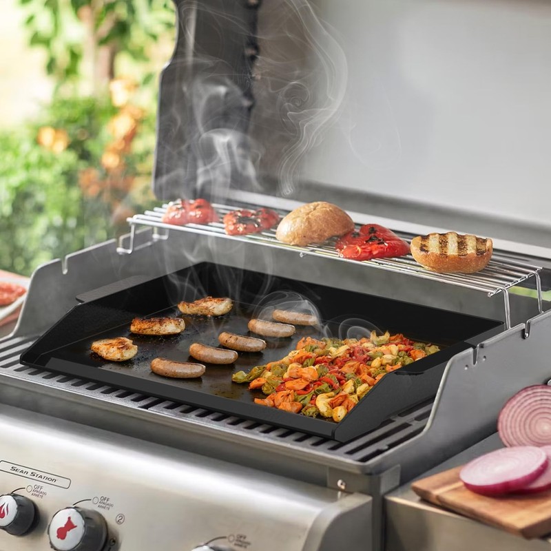 Onlyfire Universal Enamelled Cast Iron Cooking Griddle, Nonstick Co... Fast Ship gallery