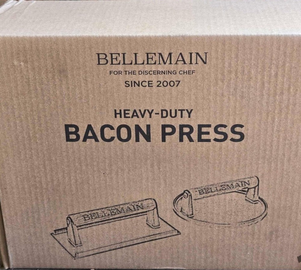Bellemain Heavy-Duty Cast Iron Grill Press Set – Perfect Smash Burger Press