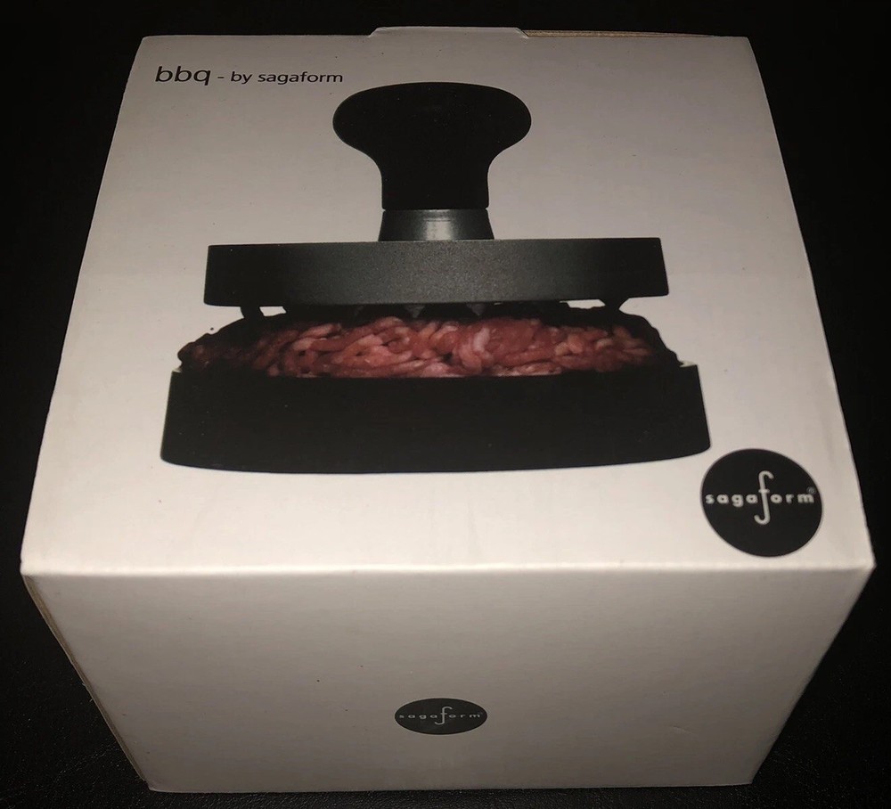 DISCONTINUED Sagaform Hamburger Press 5015152 Restaurant Quality NEW in Box