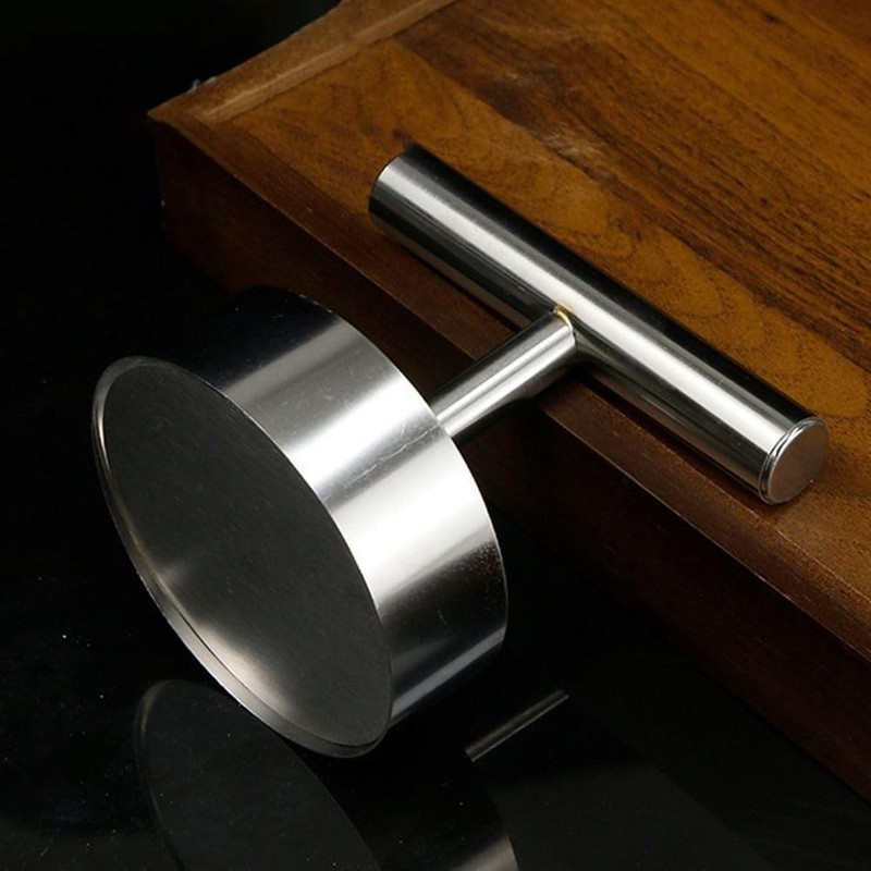 Stainless Steel Burger Press Patty Maker Manual Meat Pie Mould BBQ Grilling gallery