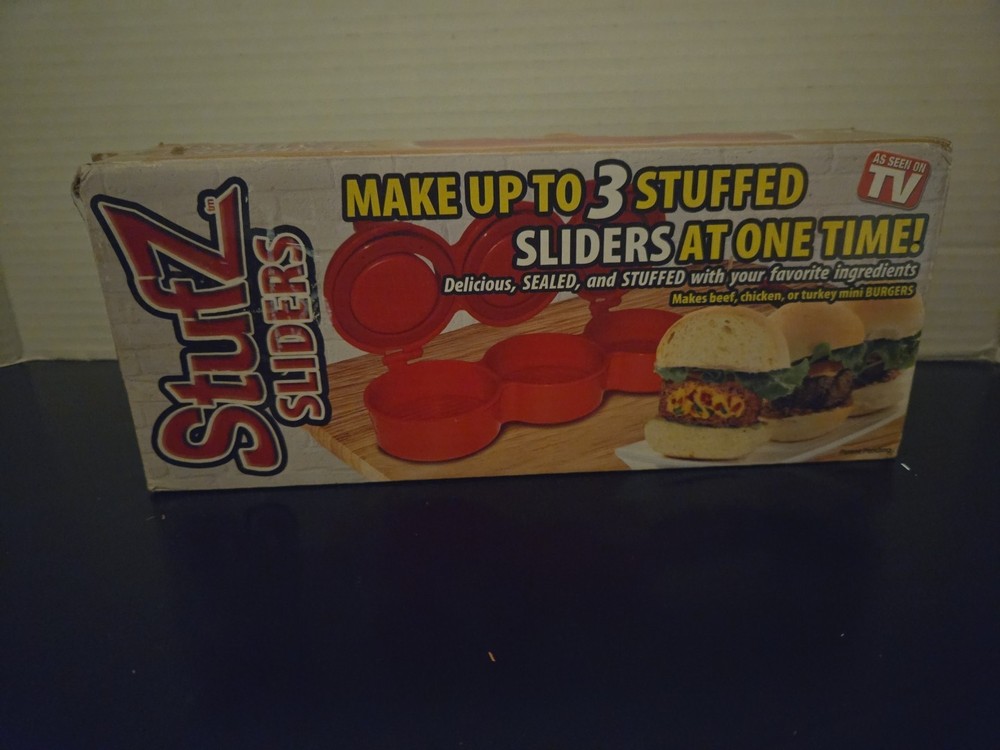 Stuffed Sliders Burger Press Maker Mold Kit 3 in 1 Non-Stick Stuffer Hamburg