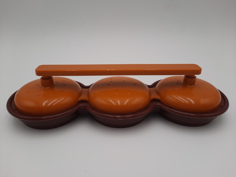 Charcoal Companion Plastic Mini Burger Patty Triple Slider Press 2.5" Burgers