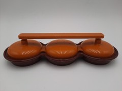 Charcoal Companion Plastic Mini Burger Patty Triple Slider Press 2.5″ Burgers