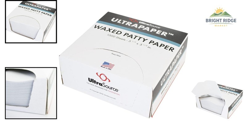 Biodegradable Patty Paper, 5.5" x 5.5" Squares, Perfect for Meat and Baked Goods gallery