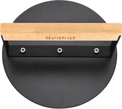Smash Burger Press 6 inch, Round Smasher Grill #1 Round, Black