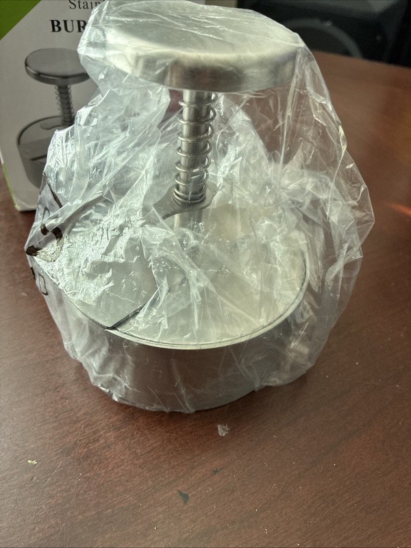 Stainless Steel Adjustable Hamburger Press & Patty Maker Non-Stick Professional gallery