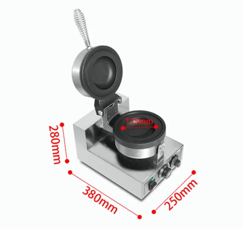 Ice Cream Burger Maker UFO Single/Double Head Ice Cream Filling Waffle Maker gallery