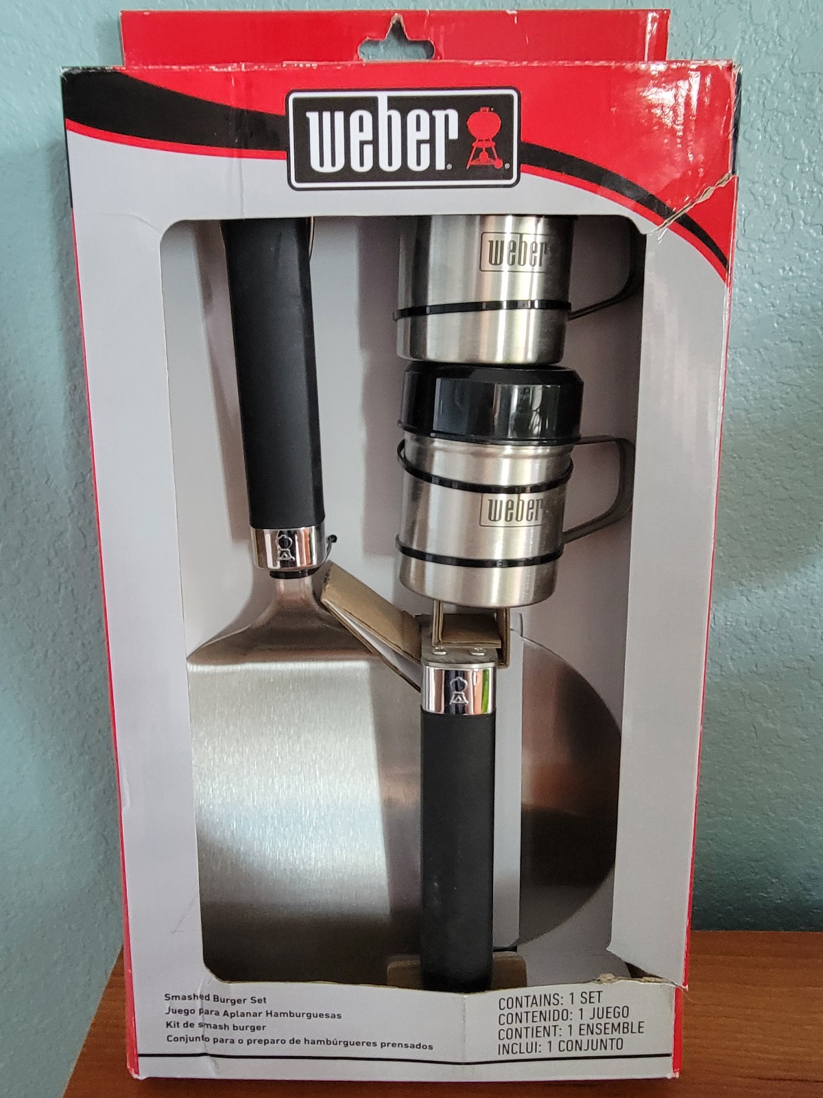 Weber Smashed Burger Combo Kit Set Stainless Steel gallery