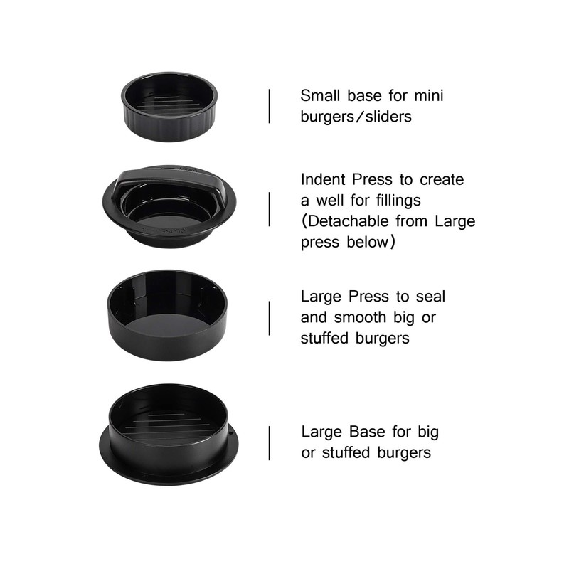 Burger Press Hamburger Patty Maker Slider Press Stuffed Burger Patty Press Re... gallery
