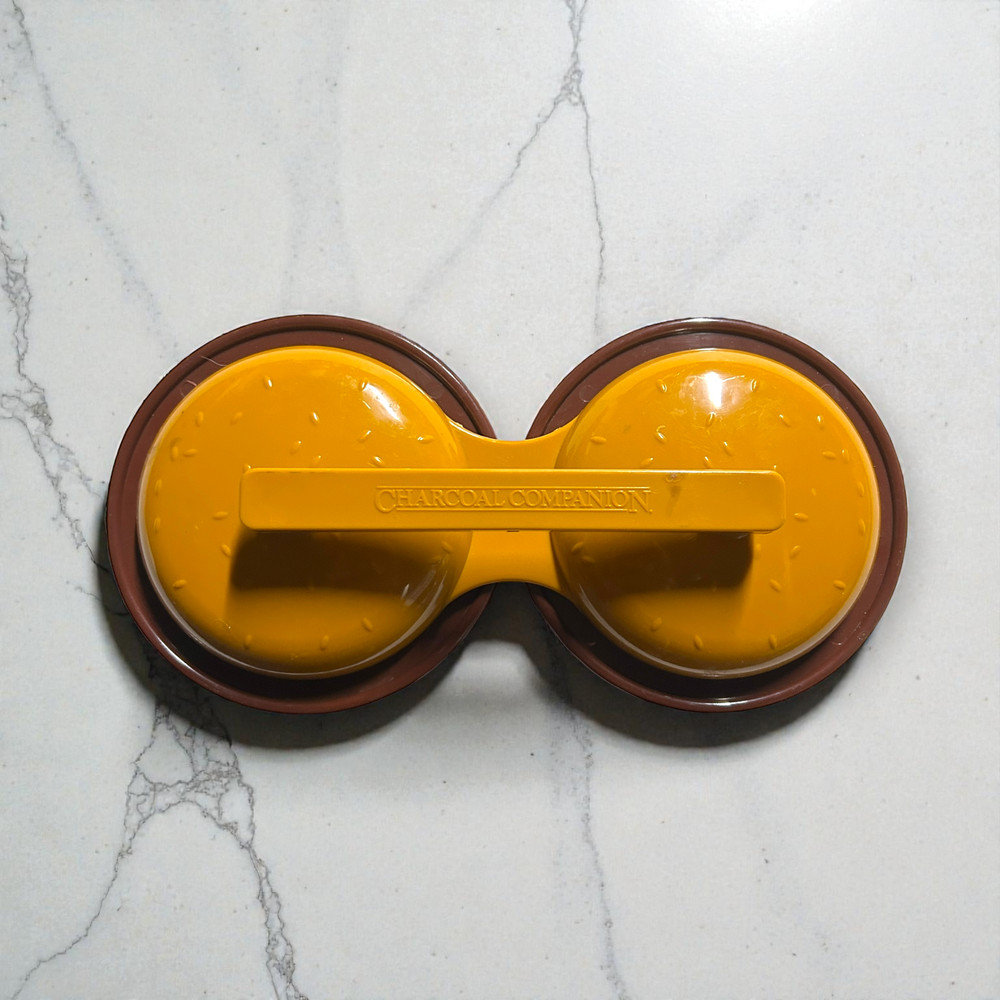 Charcoal Companion Double Hamburger Press Mold Burger 4.5" Circular Patties 2005