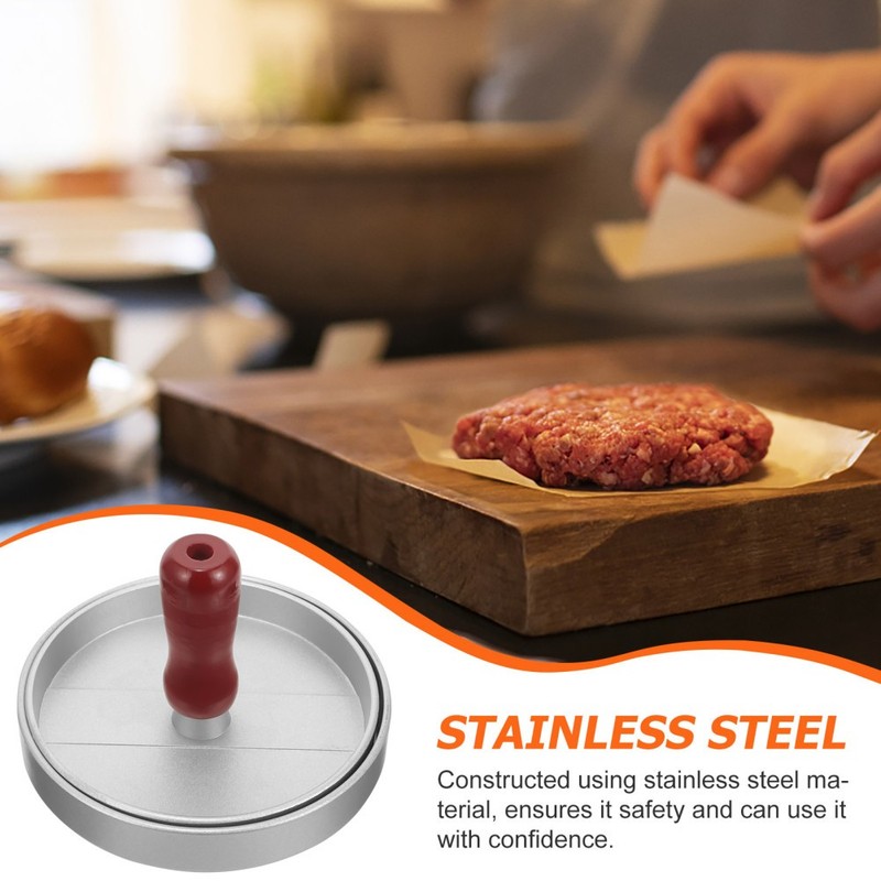 1pc Stainless Steel Burger Patty Mould Household Baking and Pressing Tools gallery