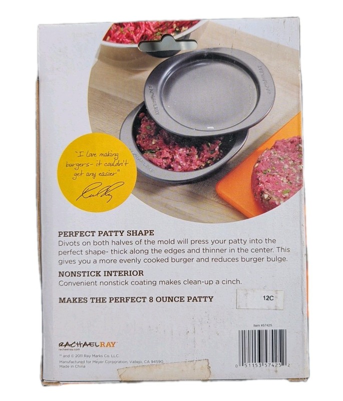 New Rachael Ray Burger Mold, 2011, New in Box gallery