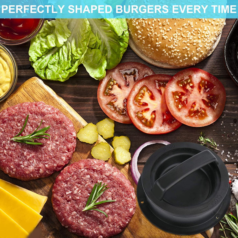 3 in 1 Stuffed Burger Press Molds Kit with 100 Pcs Wax Patty Paper gallery