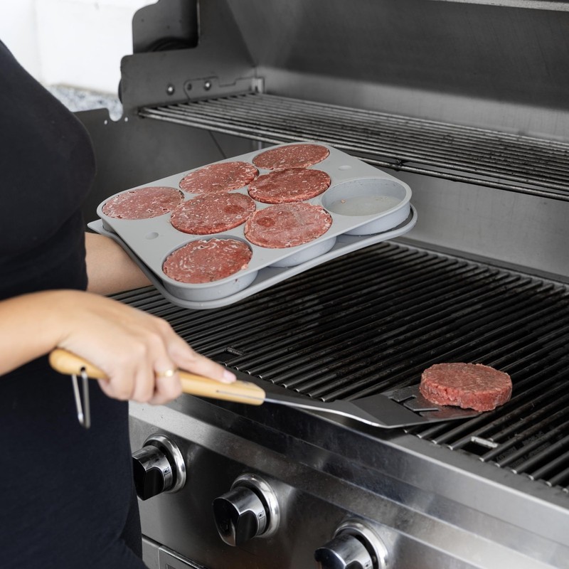 Burger Patty Maker and Storage Tray 8 Patty Capacity gallery