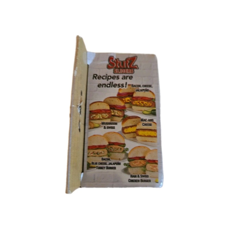 Stufz Sliders Burgers Press Sealed Sliders Patty Maker 3 At Once As Seen On TV gallery
