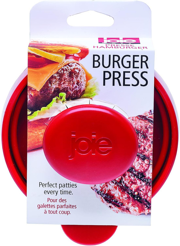 Joie Burger Press and Patty Maker, LFGB Approved and BPA Free, One Size, Red gallery