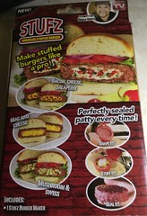 StufZ Burger Press As seen On TV, Make Stuffed Burgers Like a Pro-New Sealed Box