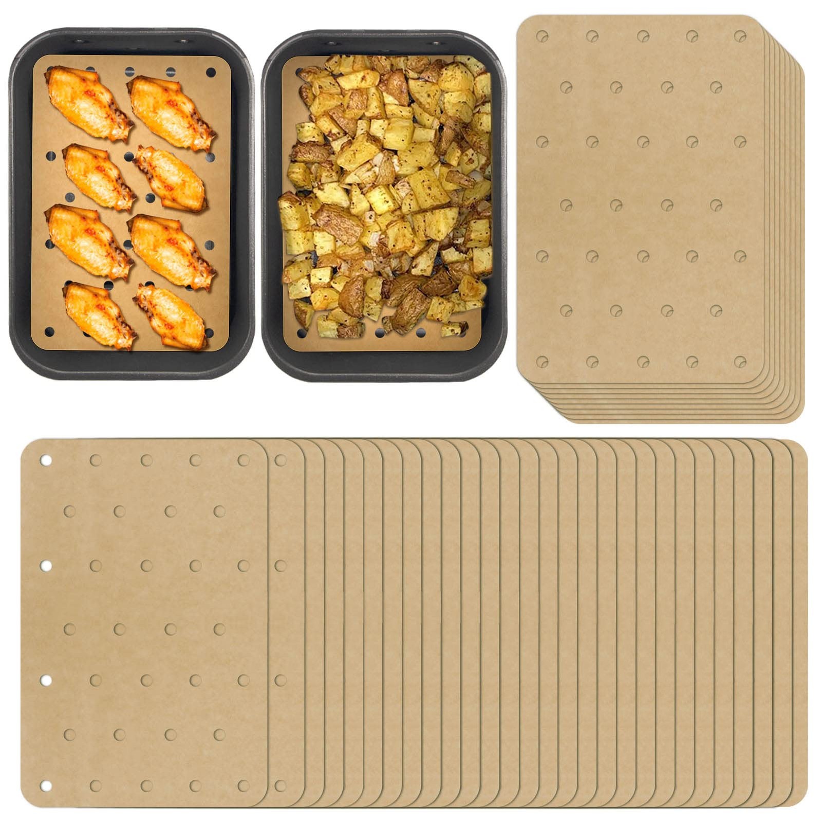 200 Sheets Air Fryer Disposable Paper Liner 5.5 x 8.3inch, Primary color gallery