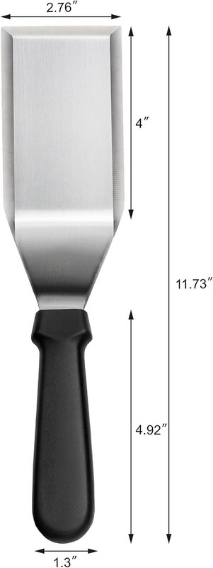 Versatile 11.5-Inch Heavy Duty Hamburger Turner with Durable Cutting Edge gallery