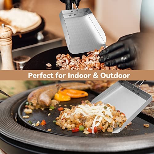 Stainless Steel Griddle Mover Smash Burger Food Shovel Grill Spatula Great gallery