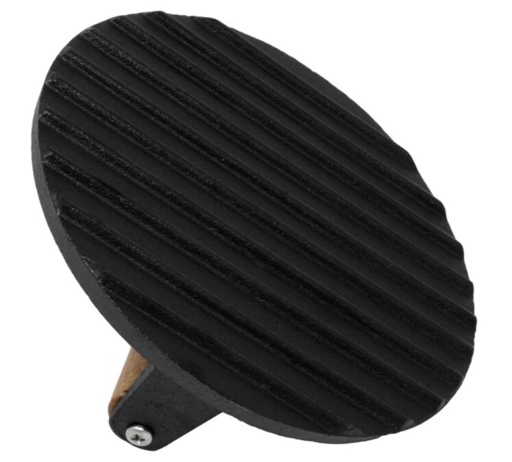 Grill Steak Press Flat BBQ Hamburger Bacon Cast Iron Heavy Weight Meat Patty Rou gallery