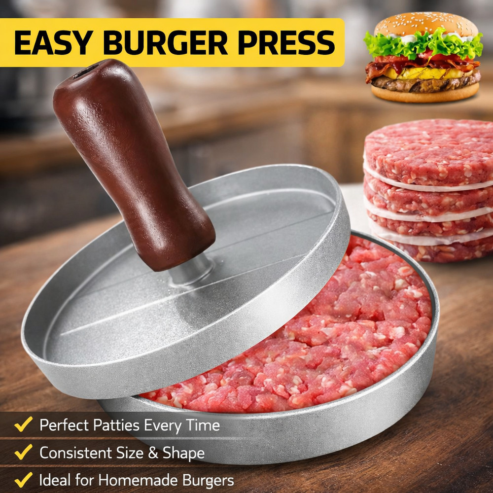 Burger Press Non-Stick Hamburger Patty Maker Maker for Kitchen BBQ Grill Cooking