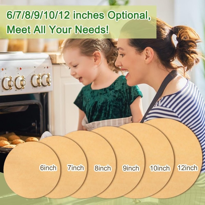 7 Inch Parchment Paper Rounds Set of 200 Hamburger Patty Paper/Burger Press gallery